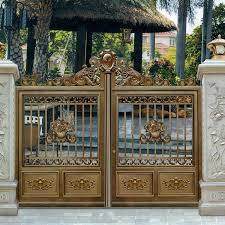 The design of the entrance gate makes an important contribution to the overall look of your home as it's the first thing that everyone sees, when they are either walking by on the street or visiting you. Aluminum Gate Pillar Design Main Gate Buy Beautiful Aluminum Gate Main Gate Colors Gate Pillar Design Product On Alibaba Com