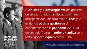 IU se implica en la campaña internacional #BloqueoNoSolidaridadSi y reclama que se levanten las sanciones a Cuba para que luche con garantías contra el Covid-19 - Izquierda Unida