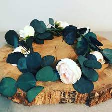 Flower Crown Silver Dollar Eucalyptus Flower Crown Boho Etsy Flower Crown Silver Festival Flower Crown Boho Flower Crown