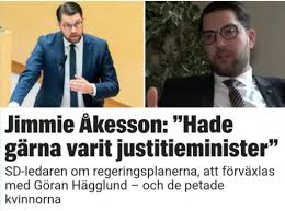 Turkiye'ye gelip surilere gelmeyin yer yok diyen. Jimmie Akesson On Twitter Expressen Infor Nasta Veckas Landsdagar Med Sd
