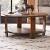 Glass Top Whiskey Barrel Table