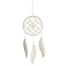 Antiikinvalkoinen Metallinen Unisieppari Koristeeksi Esimerkiksi Ikkunaan Dream Catcher Dreamcatcher Tattoo Decor