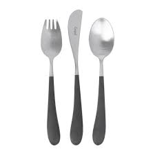 Average rating:0out of5stars, based on0reviews. Buy Cutipol Alice Children S Cutlery Set 3 Piece Black Amara