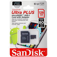 Receive an email notification when this product becomes available. Sandisk Ultra Plus Microsdxc Uhs 1 Card With Adapter 80mb S 128gb Walmart Canada