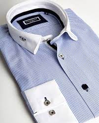 Homeshopkorean clotheskorean shirts & korean blousesmeeting blue lines white shirt. Franck Michel Shirt Light Blue Reverse Collar Shirt With White Contrasting Lines Fashion Shirts Com Men Shirt Style French Shirts Contrast Shirts