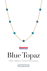 Blue Topaz 14kt Yellow Gold Necklace Gold Necklace Shop Yellow Gold Necklaces Gold Necklace