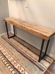 Metal Bench Legs In 2020 Diy Entryway Table Wood Entry Table Wood And Metal