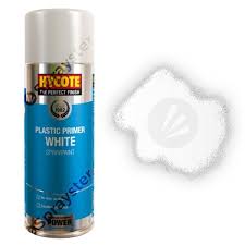 Hycote White Plastic Primer Spray Paint 400ml Sprayster