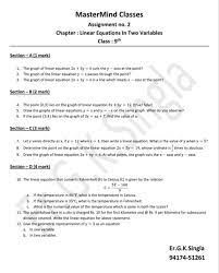 Pin By Kamlesh Kumari On Work Linear Equations Equations Graphing