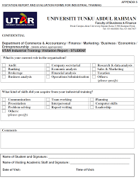 Industrial training report for accounting student. Http Www Utar Edu My Fbf File Jan12 1 Pdf