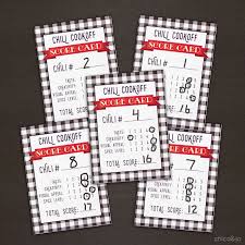 Printable free editable voting ballot template. Chili Cook Off Voting Ballots And Scoresheets Chica And Jo