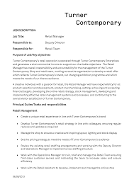 Completes store operational requirements by scheduling and assigning employees; Sample Retail Manager Job Description Templates At Allbusinesstemplates Com