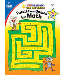 Solve these collection of addition and subtraction, multiplication and division math problems for third grade students. Puzzles And Games For Math Grade 3 Home Workbooks Carson Dellosa Education 9781604188035 Amazon Com Books