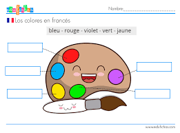 Aprender illustrator 2020 con 100 ejercicios prácticos. Colores En Frances Fichas De Vocabulario Ejercicios