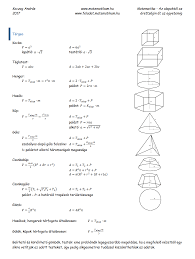 Mintaerettsegi Tergeometria Alpha Resz I Matematika Onjavito Feladatok