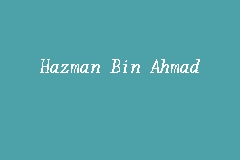 Here's the list of the lawyer: Hazman Bin Ahmad Lawyer In Cheras