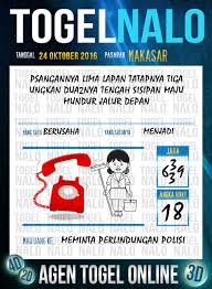 Prediksi Syair Togel Wap Online Live Draw 4d Togelnalo Makassar 24 Oktober 2016 22 Januari Januari Oktober