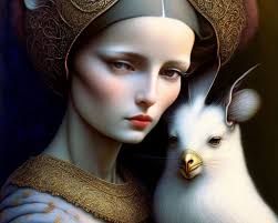 Wunderkammer with surreal white and grey fishes with birdheads and surreal  birds with fishheads, without human person, By David Merriam, Norman  Rockwell, James Jean, Mark Ryden, Brian Froud, Zdzisław Beksiński Polish  painter,