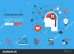 Stem Science Technology Engineering And Mathematics Website Concept With Icon In Flat Design Ad Spon Engineering Stem Science Engineering Mathematics