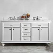 What a brilliant choice for a clean slate. Vinnova Charlotte 72 Inch Double Vanity In White With Carrara Quartz Stone Top Without Mirror