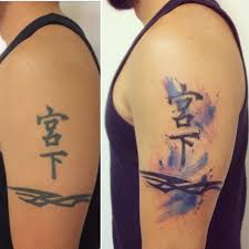 Tattoo Updated By Dn Alves Aquarela Free Watercolor Kanji Tattoo Art Tattooist Daniel R Alves Tatuagem Kanji Tatuagem Tattoo Pescoco