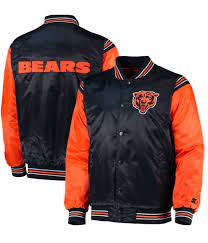 Varsity Navy Blue And Orange Chicago Bears Jacket Jacket Makers