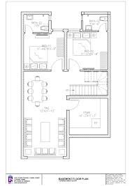 Backyard access via the basement underscores indoor/outdoor living. 6 Bedroom 5 Marla Basement Floor Plan 5 Marla House Plan Basement Floor Plans House Plans