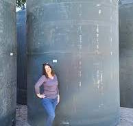 5,000 Gallon Vertical Water Storage Tank 102"D x 159"H