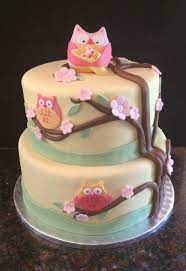 Owl Baby Shower Cake Cakes By Caralin