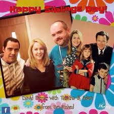 Happy Siblings Day! Here I am in 2013 with David Mandel (Lawrence) and Erin  Murphy who played siblings Adam and Tabitha