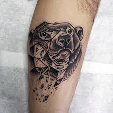 18 celebrities with bear tattoos. 60 Geometric Bear Tattoo Designs For Men Manly Ink Ideas