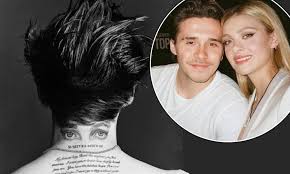 Brooklyn beckham knows the value of having a favorite jacket. Brooklyn Beckham Showcases His Fifth Tattoo Tribute To Fiancee Nicola Peltz Daily Mail Online