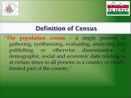 An official enumeration of the population not to be confused with: Population And Household Census In Tajikistan Ppt Download