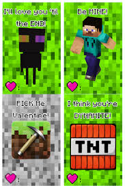 Download a free valentine's day card printables. Free Printable Minecraft Valentine S Day Cards Making Lemonade