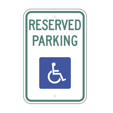 All accessible parking spaces must bear the isa symbol identifying them. R7 8 Federal Standard Handicap Reserved Parking 12 X18 Yard Signs Amazon Com Industrial Scientific