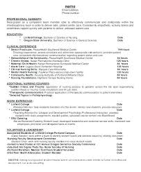 Sample Nursing Resume Registered Nurse Resume Sample Free Nursing ...