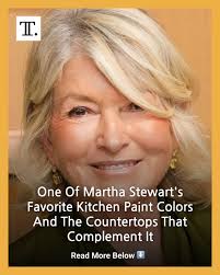 If you want a kitchen like Martha Stewart's, then her favorite kitchen  paint color, Bedford Gray, and marble countertops should be your first step.