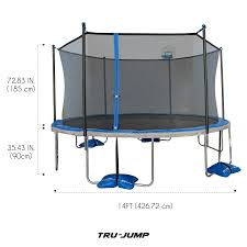 Order parts for your trampoline: Trujump 14 Ft Trampoline With Airdunk Baskeball System