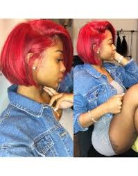 Red hair dye has a reputation for being a difficult color to remove, but in actuality it isn't so hard. Jayda Brazilian Virgin Red Color Bob Hair Pre Plucked Full Lace Wig Red Bob Hair Brown Hair Dye Auburn Hair Dye