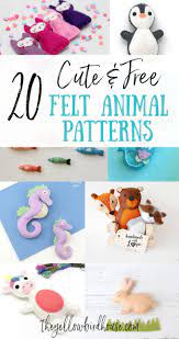 Find something whatever your need at zazzle!. 20 Super Cute Free Felt Animal Patterns The Yellow Birdhouse