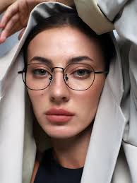 Hexagon Eyeglasses Gold Frame