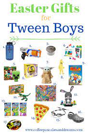 Shop for easter gifts for boys online at target. Easter Basket Ideas Your Tween Boys Will Love Coffee Pancakes Dreams