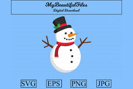 Download Snowman Christmas Clipart Illustration Graphic By Mybeautifulfiles Creative Fabrica PSD Mockup Templates