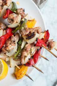 Oven roast this at preheated 425º for 12 minutes, then broil for a few minutes, turning once or twice. Baked Chicken Kabobs In The Oven Gluten Free And Dairy Free