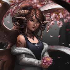 1224x1224 Fantasy Zodiac Aries Girl Art Wallpaper Aries Art Art Zodiac Art