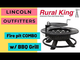 Powering adventure since 1917, bob ward's has the top brand sports and outdoor gear, clothing and footwear for your journey's. Lincoln Outfitters Steel Fire Pit With Bbq Grate From Rural King Youtube