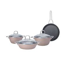 Emsan line 7 parça granit tencere seti kırmızı line7rosek. Emsan Line 7 Parca Granit Tencere Seti Rosegold Emsan