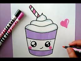 Il semblerait que cette licorne s'amuse à sauter. Cute Starbuck Ice Cream To Draw Howto Youtube Cute Easy Drawings Kawaii Drawings Cute Drawings