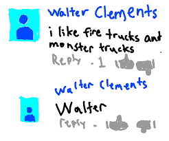 Añadido a favoritos de su perfil. I Like Fire Trucks And Monster Trucks Walter Drawception
