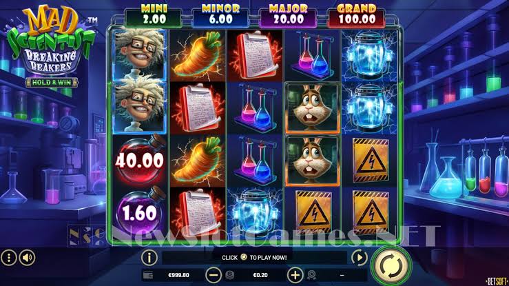 Mad Scientist Breaking Beakers Slot Review & Demo by Betsoft - Play Free  Online